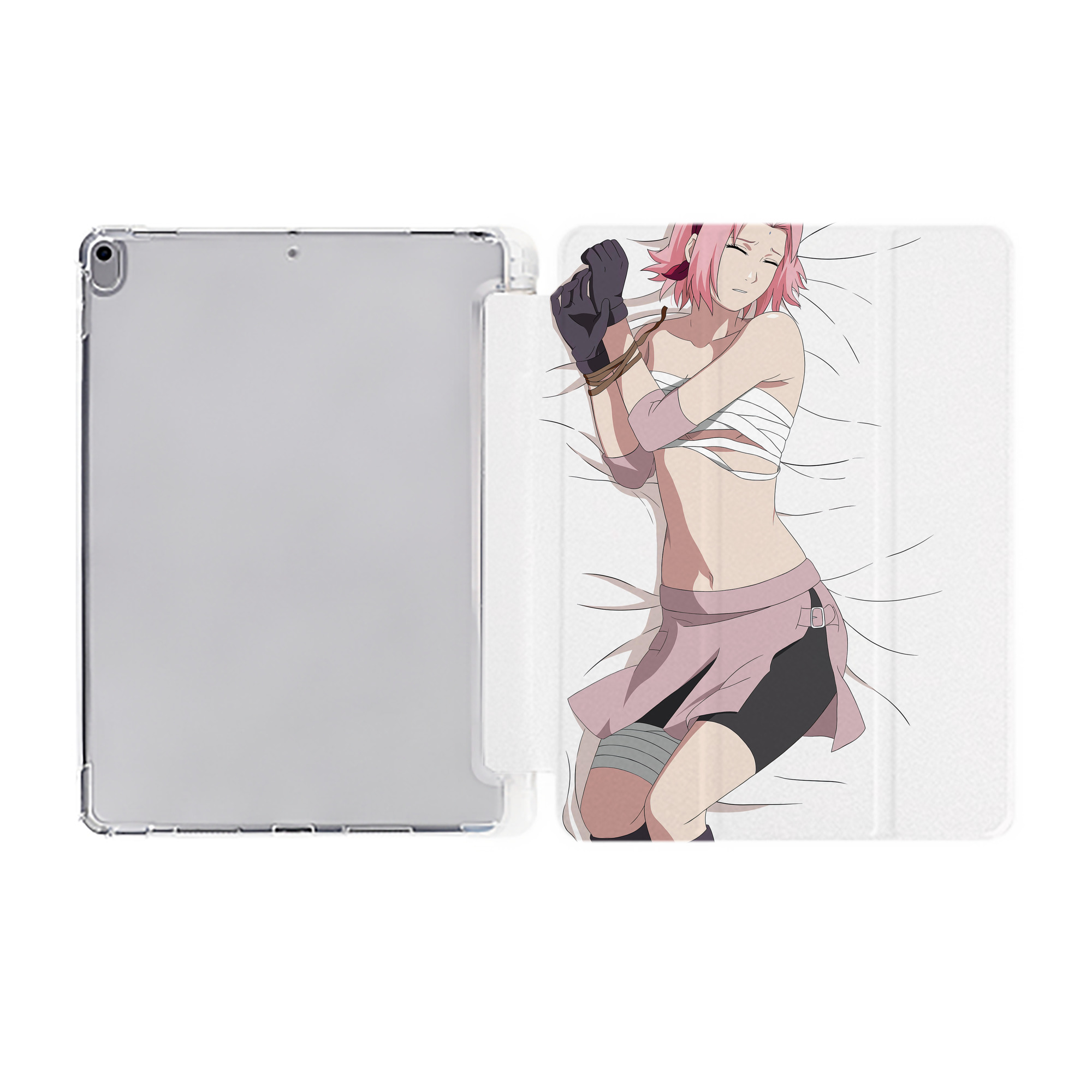 （画像用） NARUTO -ナルト- NARUTO -ナルト- 疾風伝 IPad ケース ペン収納付き 三つ折りスタンド PUレザー×シリコン 対応機種9.5/10.5/10.9インチ
